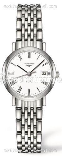Longines Elegant Collection 25.5 Automatic Stainless Steel / White / Bracelet L4.309.4.11.6