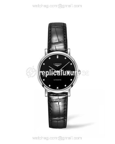 Longines Elegant Collection Automatic 29 Stainless Steel / Black / Strap L4.310.4.57.2