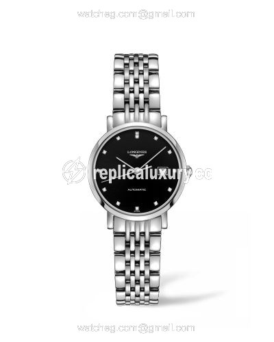 Longines Elegant Collection Automatic 29 Stainless Steel / Black / Bracelet L4.310.4.57.6