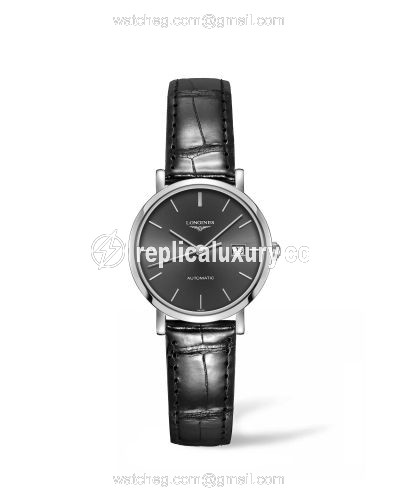 Longines Elegant Collection Automatic 29 Stainless Steel / Grey / Strap L4.310.4.72.2