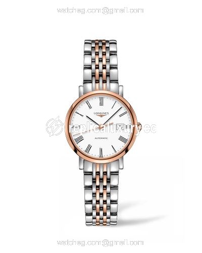 Longines Elegant Collection Automatic 29 Stainless Steel / Pink Gold / White L4.310.5.11.7