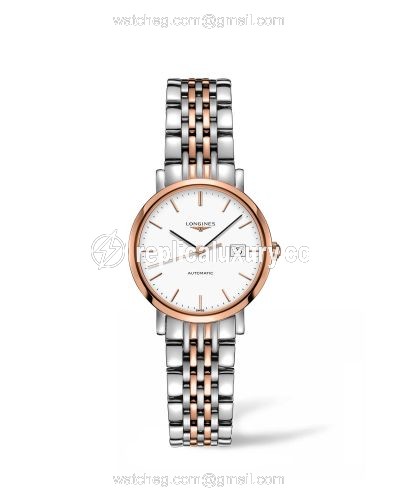 Longines Elegant Collection Automatic 29 Stainless Steel / Pink Gold / White L4.310.5.12.7