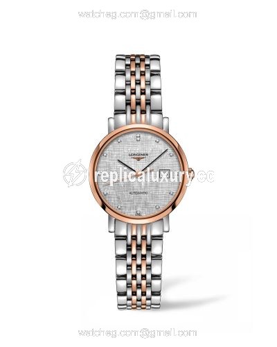 Longines Elegant Collection Automatic 29 Stainless Steel / Pink Gold / Silver L4.310.5.77.7