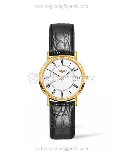 Longines Presence Quartz 30mm PVD Gold / Roman L4.320.2.11.2