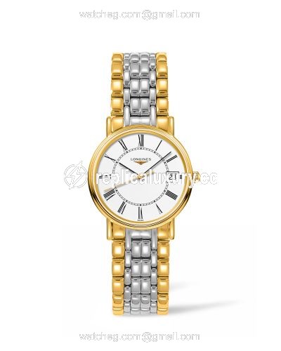 Longines Presence Quartz 30mm Two Tone / Roman / Bracelet L4.320.2.11.7