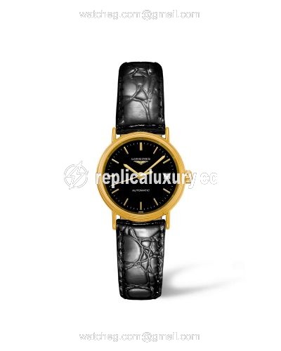 Longines Presence Automatic 25.5mm Stainless Steel / PVD Gold / Black L4.321.2.52.2
