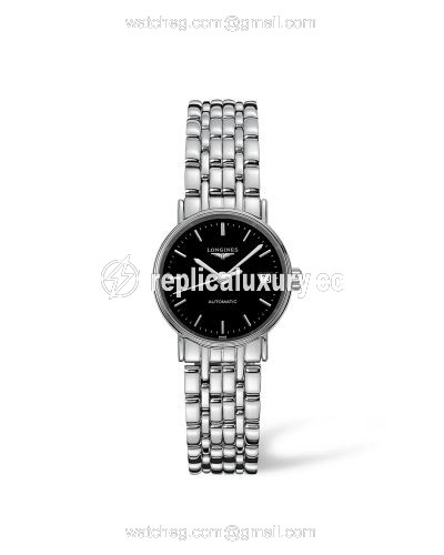 Longines Presence Automatic 25.5mm Stainless Steel / Black / Bracelet L4.321.4.52.6