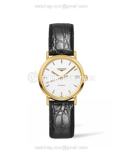 Longines Presence Automatic 30mm Stainless Steel / PVD Gold / White L4.322.2.12.2