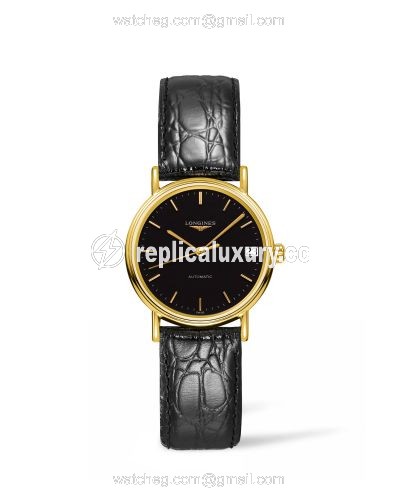 Longines Presence Automatic 30mm Stainless Steel / PVD Gold / Black L4.322.2.52.2
