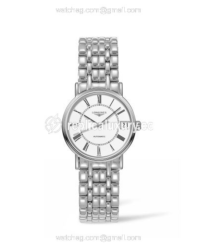 Longines Presence Automatic 30mm Stainless Steel / White / Bracelet L4.322.4.11.6