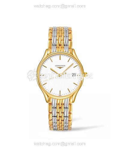 Longines Lyre Quartz 32 Yellow Gold PVD / White / Bracelet L4.359.2.12.7
