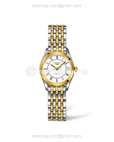Longines La Grande Classique Automatic 25 Stainless Steel / Yellow Gold PVD / White L4.398.3.11.7