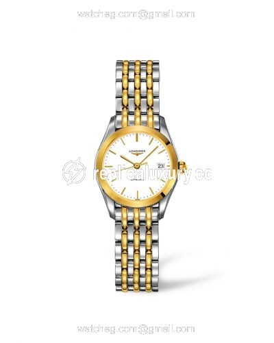 Longines La Grande Classique Automatic 25 Stainless Steel / Yellow Gold PVD / White L4.398.3.12.7