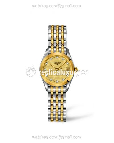 Longines La Grande Classique Automatic 25 Stainless Steel / Yellow Gold PVD / Champagne L4.398.3.37.7