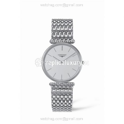 Longines La Grande Classique 33 Quartz White Gold L4.691.6.72.6