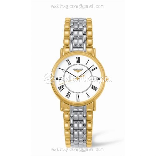 Longines Presence 33 Quartz Yellow Roman Bracelet L4.720.2.11.7