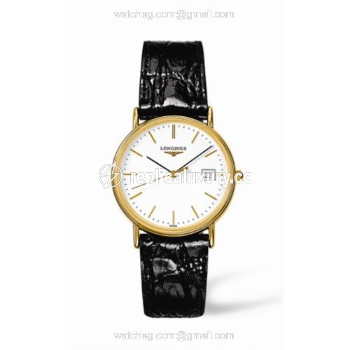 Longines Presence 33 Quartz Yellow White L4.720.2.12.2