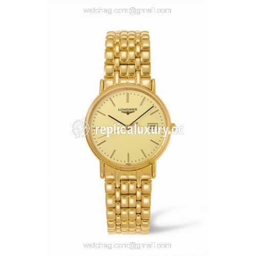 Longines Presence 33 Quartz Yellow L4.720.2.32.8