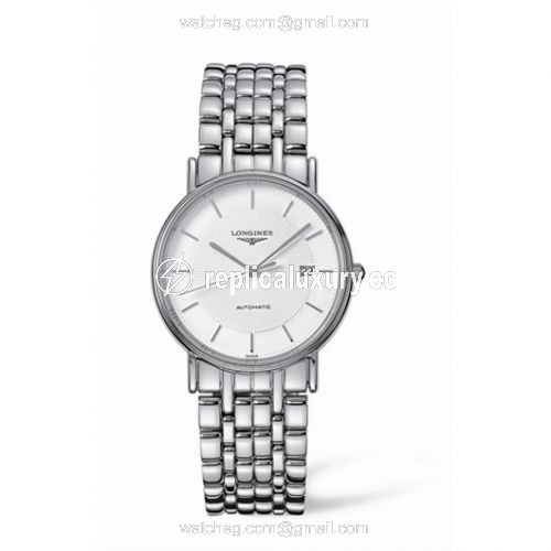Longines Presence 34.5 Automatic Stainless Steel Stick Bracelet L4.721.4.18.6