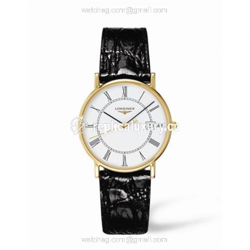 Longines Presence 33.5 Quartz Gold L4.743.6.11.2