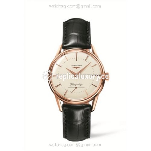 Longines Flagship Heritage Pink Gold L4.746.8.72.0