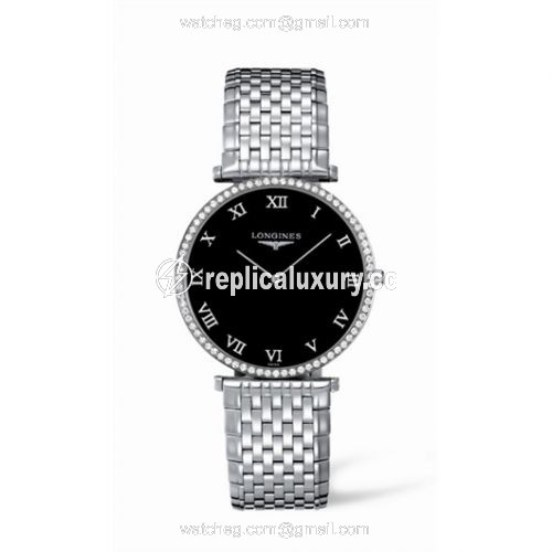 Longines La Grande Classique 37 Quartz Diamond Bezel L4.770.0.51.6