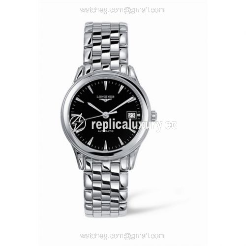Longines Flagship 35.6 Automatic Stainless Steel Black L4.774.4.52.6