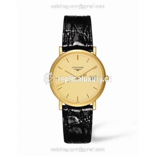 Longines Presence 34 Quartz Gold L4.777.6.32.2