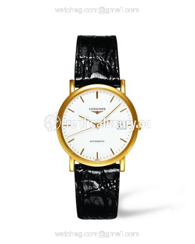 Longines Presence 34.5 Automatic Gold L4.778.6.12.0