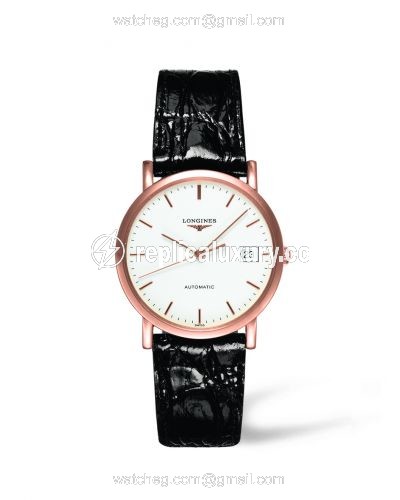 Longines Presence 34.5 Automatic Pink Gold L4.778.8.12.0