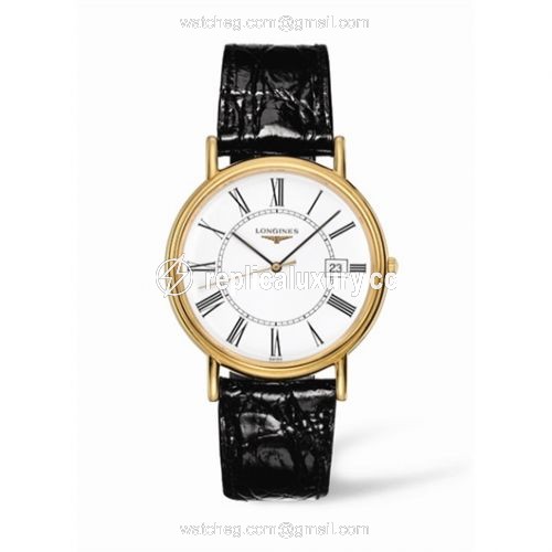 Longines Presence 38.5 Quartz Yellow Roman L4.790.2.11.2