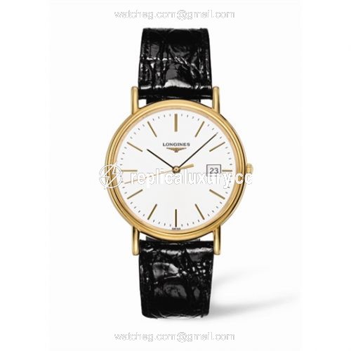 Longines Presence 38.5 Quartz Yellow Stick L4.790.2.12.2