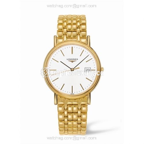 Longines Presence 38.5 Quartz Yellow Stick Bracelet L4.790.2.12.8