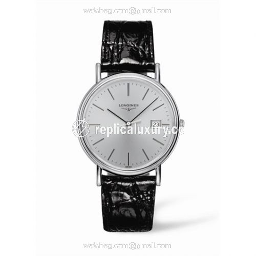 Longines Presence 38.5 Quartz Stainless Steel Grey L4.790.4.72.2