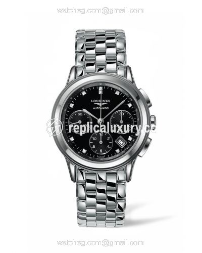 Longines Flagship Chronograph Black Diamond L4.803.4.57.6