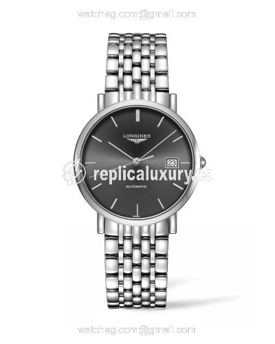 Longines Elegant Collection Automatic 37 Stainless Steel / Grey / Bracelet L4.810.4.72.6