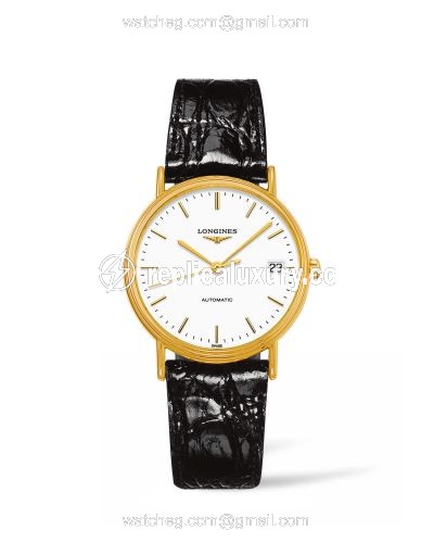 Longines Presence Automatic 34.5mm Stainless Steel / PVD Gold / White L4.821.2.12.2