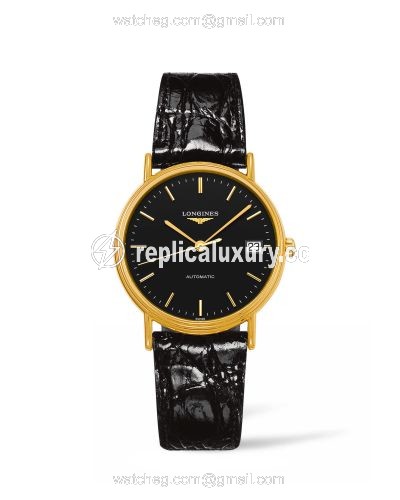 Longines Presence Automatic 34.5mm Stainless Steel / PVD Gold / Black L4.821.2.52.2
