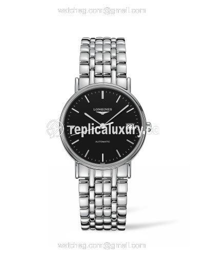 Longines Presence Automatic 34.5mm Stainless Steel / Black / Bracelet L4.821.4.52.6