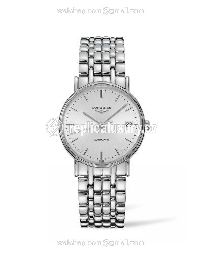 Longines Presence Automatic 34.5mm Stainless Steel / Silver / Bracelet L4.821.4.72.6