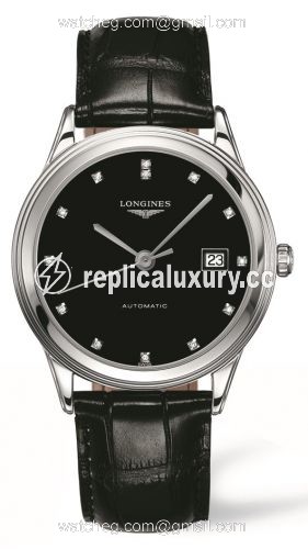 Longines Flagship 38.5 Black Diamond L4.874.4.57.2