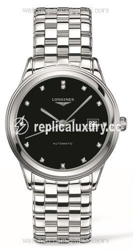Longines Flagship 38.5 Black Diamond / Bracelet L4.874.4.57.6