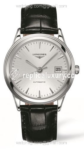 Longines Flagship 38.5 Silver L4.874.4.72.2