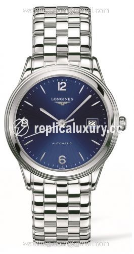 Longines Flagship 38.5 Blue / Bracelet L4.874.4.96.6