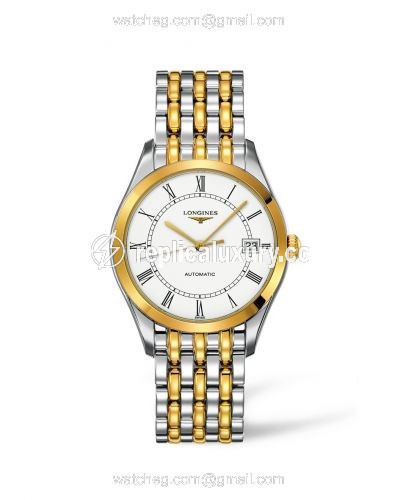 Longines La Grande Classique Automatic 36 Stainless Steel / Yellow Gold PVD / White L4.898.3.11.7