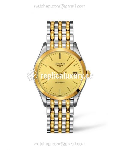 Longines La Grande Classique Automatic 36 Stainless Steel / Yellow Gold PVD / Champagne L4.898.3.32.7
