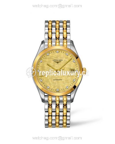 Longines La Grande Classique Automatic 36 Stainless Steel / Yellow Gold PVD / Champagne L4.898.3.37.7