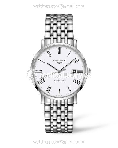 Longines Elegant Collection Automatic 39 Stainless Steel / White / Bracelet L4.910.4.11.6
