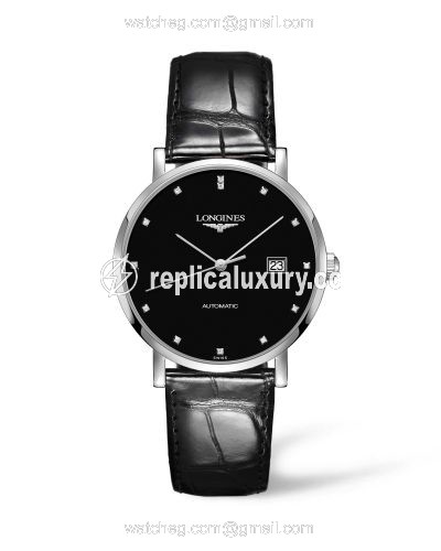 Longines Elegant Collection Automatic 39 Stainless Steel / Black / Strap L4.910.4.57.2