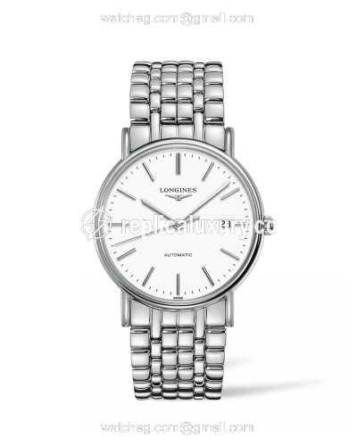Longines Presence 38.5 Automatic Stainless Steel / White / Bracelet L4.921.4.12.6